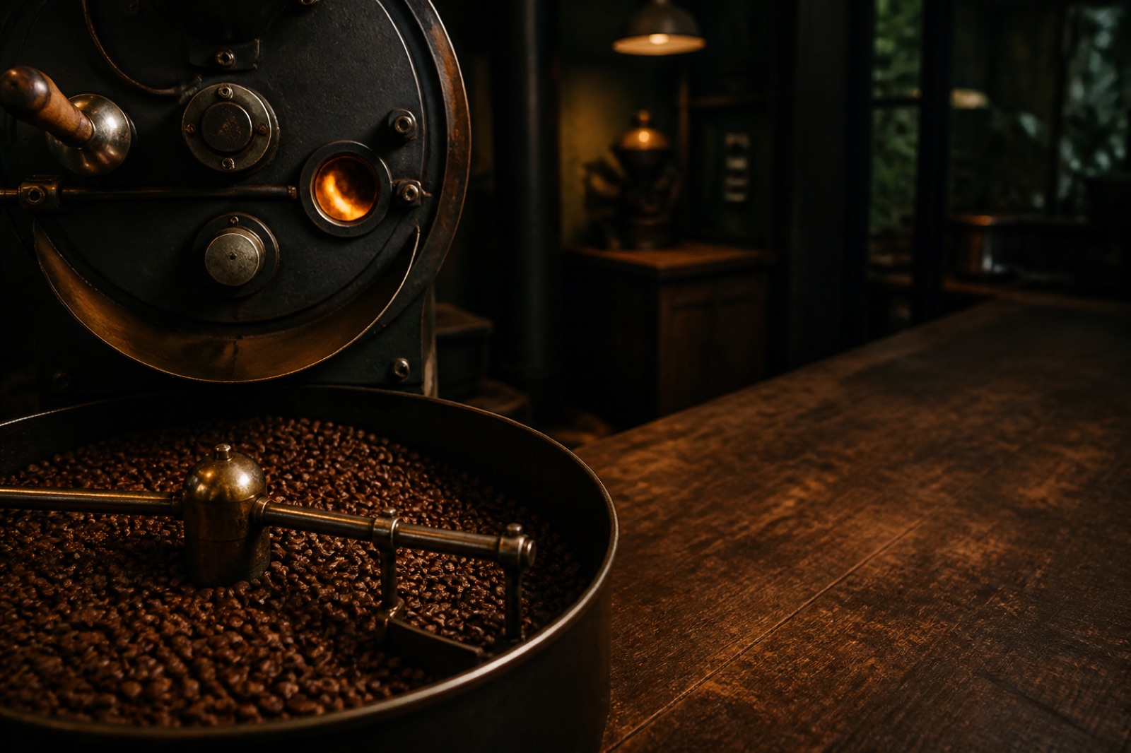 Roast: Each batch is roasted by hand in Atlanta. We watch the drum and pull it when the coffee is ready.